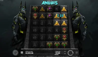 Hand of Anubis slot machine with free spins